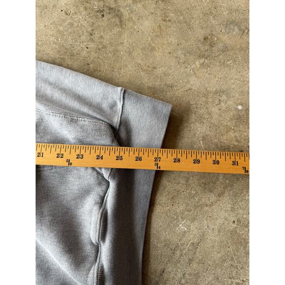 Vintage 90s/00s Gap Blue Jeans Reverse Weave Style Gray Hoodie Size Large - Picture 6 of 8